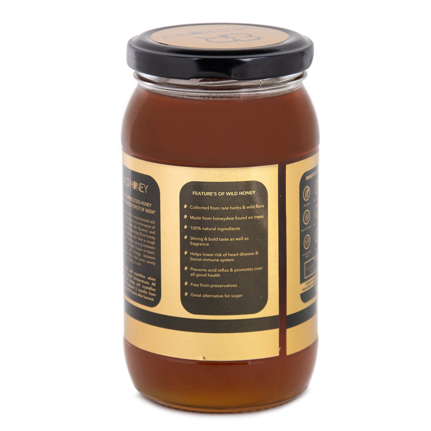 BEES N ROOTS BEAUTY WILD HONEY BY SAHIL KHAN | UNPROCESSED AND UNPASTEURIZED NATURAL HONEY | 500 g | LIMITED OFFER 250 g Honey Free