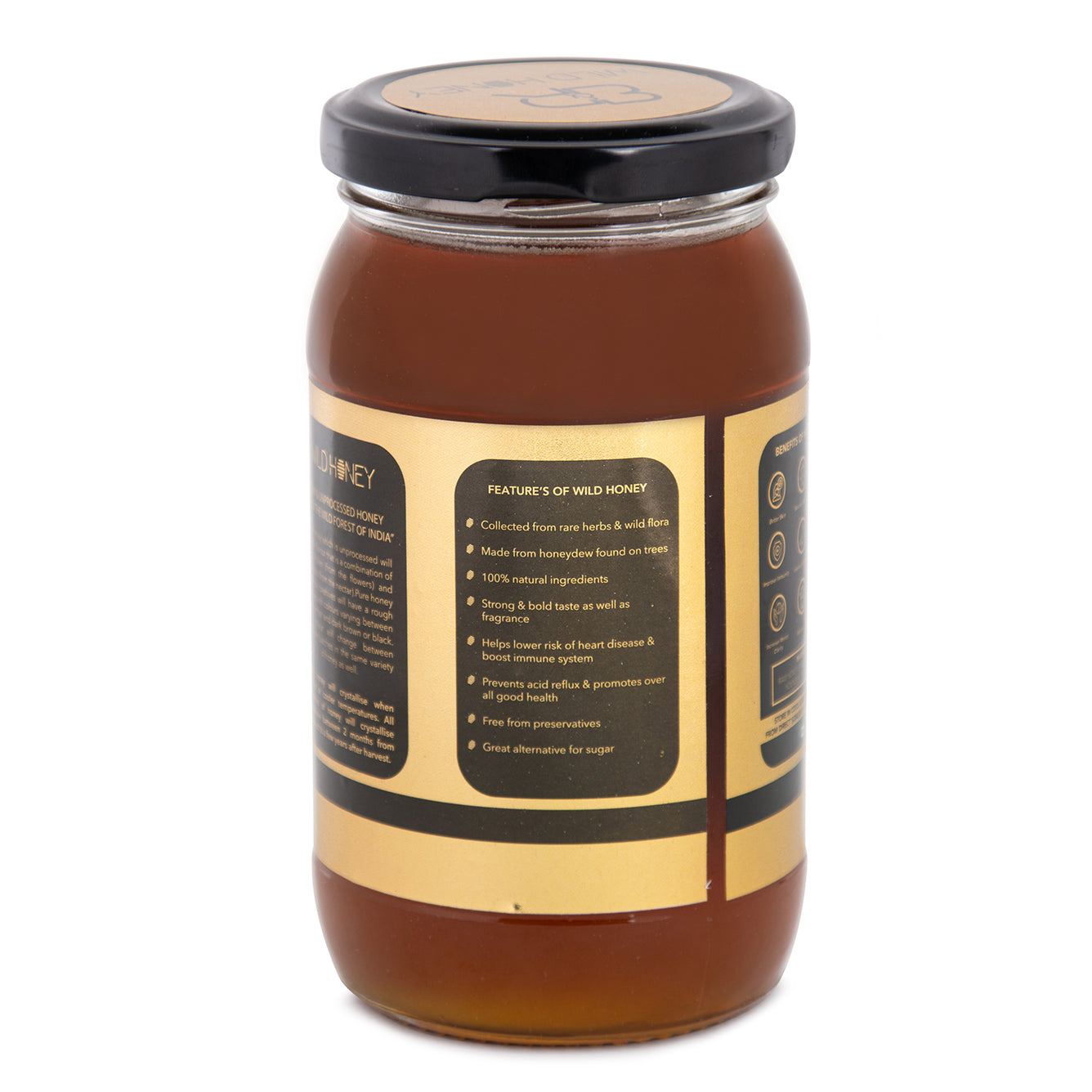 BEES N ROOTS BEAUTY WILD HONEY BY SAHIL KHAN | UNPROCESSED AND UNPASTEURIZED NATURAL HONEY | 500 g | LIMITED OFFER 250 g Honey Free