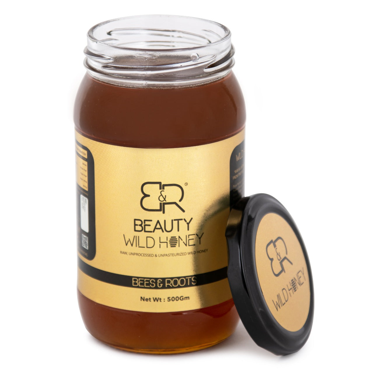BEES N ROOTS BEAUTY WILD HONEY BY SAHIL KHAN | UNPROCESSED AND UNPASTEURIZED NATURAL HONEY | 500 g | LIMITED OFFER 250 g Honey Free